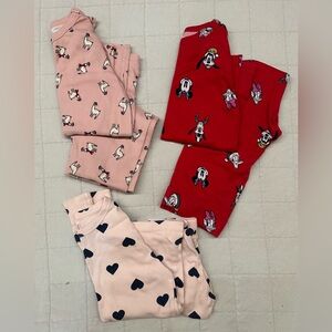 Lot of 3 Gap Kids Pajamas-Size 8, Disney, Organic Cotton